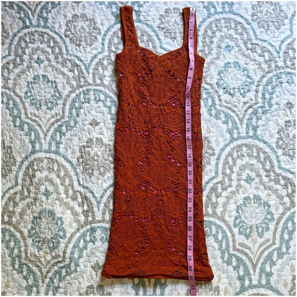 Free People Medallion Crochet Mini Dress XS - Picture 9 of 11